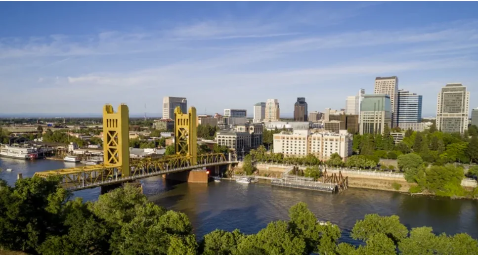 Downtown Sacramento cityscape, CA — Alpha Brothers Towing local dispatch and roadside assistance 24/7