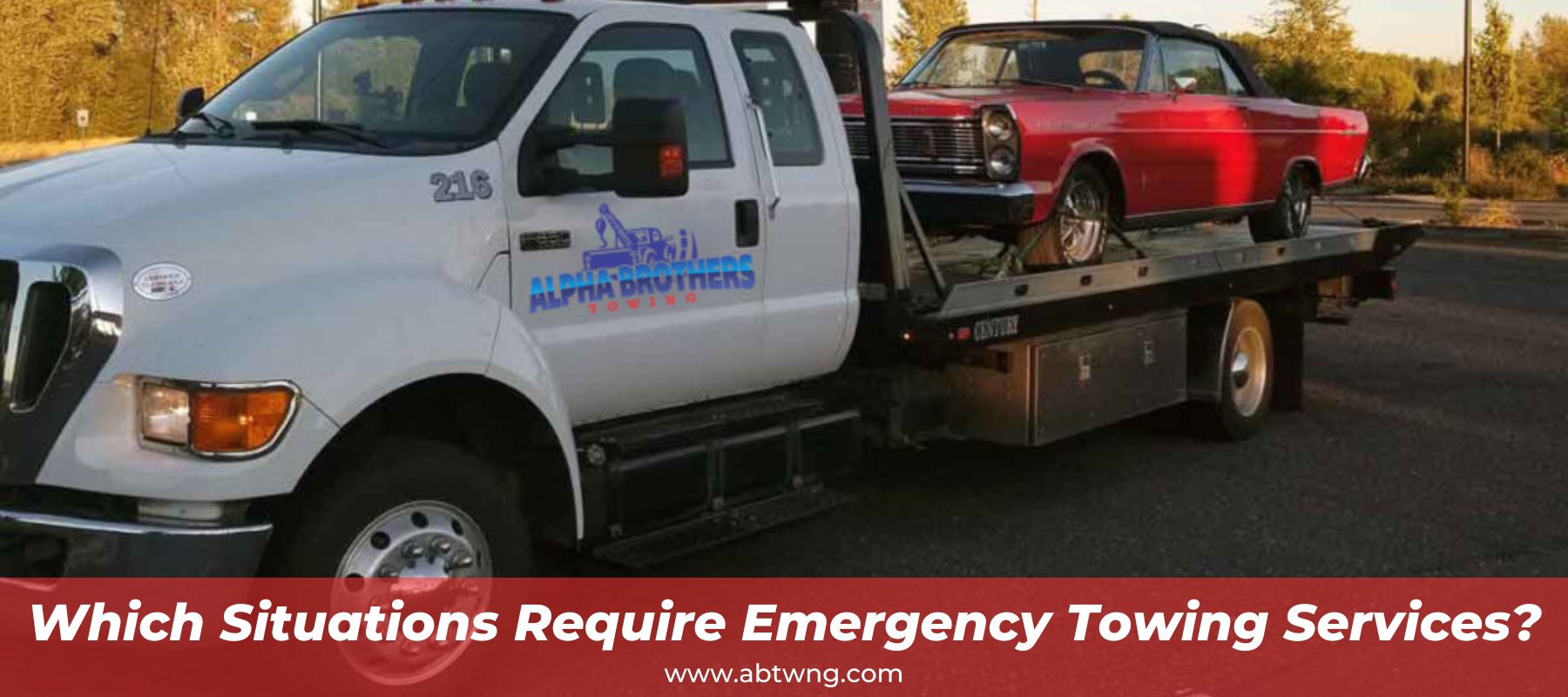 Which Situations Require Emergency Towing Services?