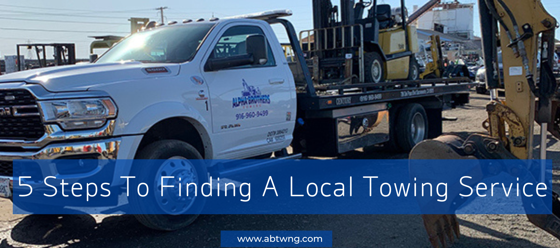 5 Steps To Finding A Local Towing Service